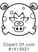 Triceratops Clipart #1419921 by Cory Thoman
