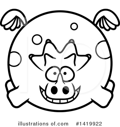 Royalty-Free (RF) Triceratops Clipart Illustration by Cory Thoman - Stock Sample #1419922