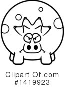 Triceratops Clipart #1419923 by Cory Thoman