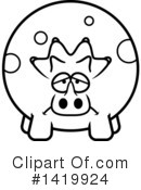 Triceratops Clipart #1419924 by Cory Thoman