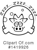 Triceratops Clipart #1419926 by Cory Thoman