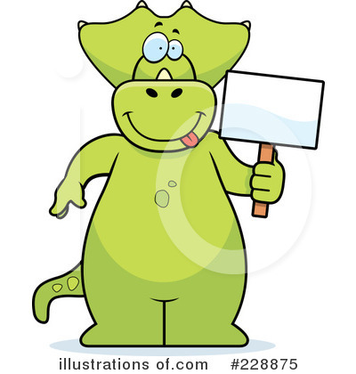 Royalty-Free (RF) Triceratops Clipart Illustration by Cory Thoman - Stock Sample #228875