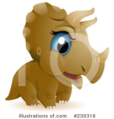 Triceratops Clipart #230316 by BNP Design Studio