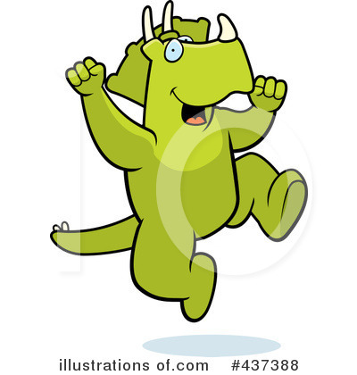 Royalty-Free (RF) Triceratops Clipart Illustration by Cory Thoman - Stock Sample #437388