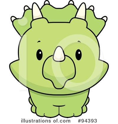 Royalty-Free (RF) Triceratops Clipart Illustration by Cory Thoman - Stock Sample #94393