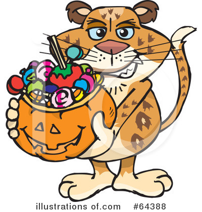 Royalty-Free (RF) Trick Or Treater Clipart Illustration by Dennis Holmes Designs - Stock Sample #64388