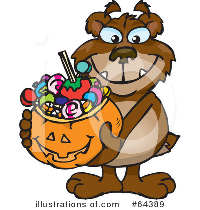 Royalty-Free (RF) Trick Or Treater Clipart Illustration by Dennis Holmes Designs - Stock Sample #64389