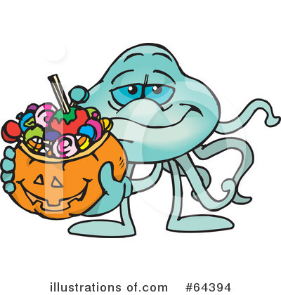 Royalty-Free (RF) Trick Or Treater Clipart Illustration by Dennis Holmes Designs - Stock Sample #64394