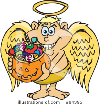 Royalty-Free (RF) Trick Or Treater Clipart Illustration by Dennis Holmes Designs - Stock Sample #64395
