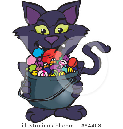 Royalty-Free (RF) Trick Or Treater Clipart Illustration by Dennis Holmes Designs - Stock Sample #64403