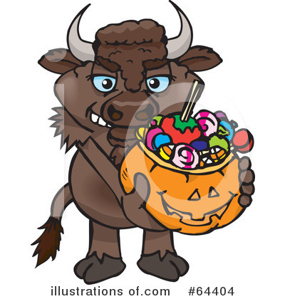 Royalty-Free (RF) Trick Or Treater Clipart Illustration by Dennis Holmes Designs - Stock Sample #64404