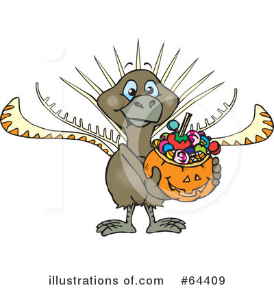 Royalty-Free (RF) Trick Or Treater Clipart Illustration by Dennis Holmes Designs - Stock Sample #64409