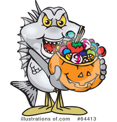 Royalty-Free (RF) Trick Or Treater Clipart Illustration by Dennis Holmes Designs - Stock Sample #64413