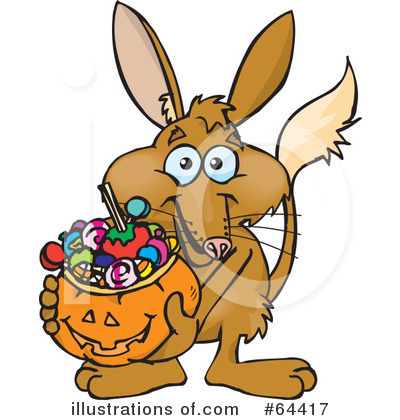 Royalty-Free (RF) Trick Or Treater Clipart Illustration by Dennis Holmes Designs - Stock Sample #64417