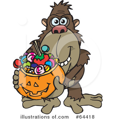Royalty-Free (RF) Trick Or Treater Clipart Illustration by Dennis Holmes Designs - Stock Sample #64418