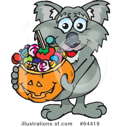 Royalty-Free (RF) Trick Or Treater Clipart Illustration by Dennis Holmes Designs - Stock Sample #64419