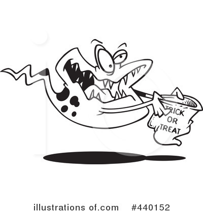 Royalty-Free (RF) Trick Or Treating Clipart Illustration by toonaday - Stock Sample #440152