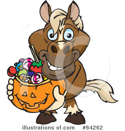 Royalty-Free (RF) Trick Or Treating Clipart Illustration by Dennis Holmes Designs - Stock Sample #64262