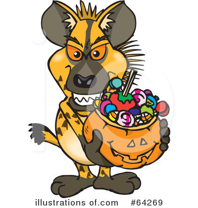 Royalty-Free (RF) Trick Or Treating Clipart Illustration by Dennis Holmes Designs - Stock Sample #64269