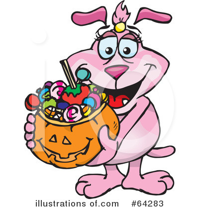 Royalty-Free (RF) Trick Or Treating Clipart Illustration by Dennis Holmes Designs - Stock Sample #64283