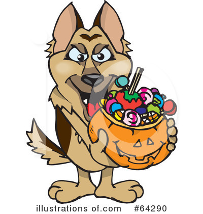 Royalty-Free (RF) Trick Or Treating Clipart Illustration by Dennis Holmes Designs - Stock Sample #64290