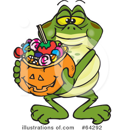 Royalty-Free (RF) Trick Or Treating Clipart Illustration by Dennis Holmes Designs - Stock Sample #64292