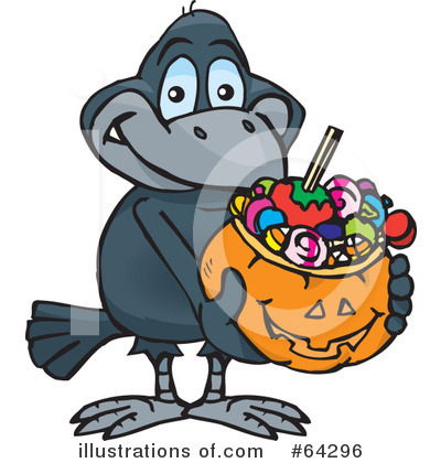 Royalty-Free (RF) Trick Or Treating Clipart Illustration by Dennis Holmes Designs - Stock Sample #64296