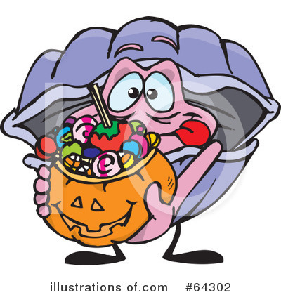 Royalty-Free (RF) Trick Or Treating Clipart Illustration by Dennis Holmes Designs - Stock Sample #64302