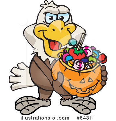 Eagle Clipart #64311 by Dennis Holmes Designs