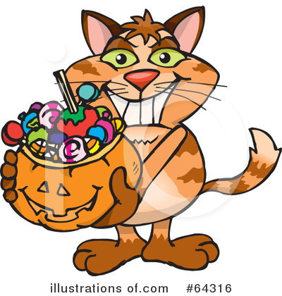 Ginger Cat Clipart #64316 by Dennis Holmes Designs