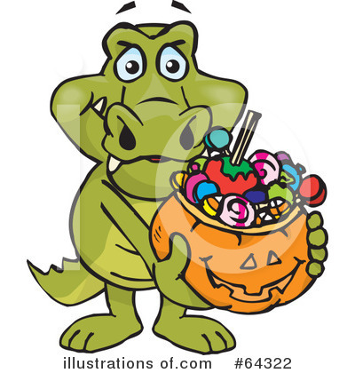 Royalty-Free (RF) Trick Or Treating Clipart Illustration by Dennis Holmes Designs - Stock Sample #64322