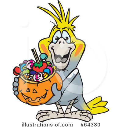 Royalty-Free (RF) Trick Or Treating Clipart Illustration by Dennis Holmes Designs - Stock Sample #64330
