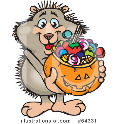 Royalty-Free (RF) Trick Or Treating Clipart Illustration by Dennis Holmes Designs - Stock Sample #64331