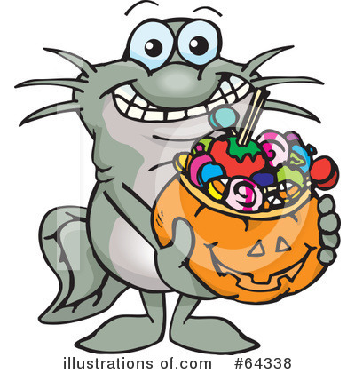 Royalty-Free (RF) Trick Or Treating Clipart Illustration by Dennis Holmes Designs - Stock Sample #64338