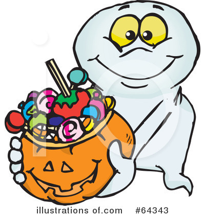 Royalty-Free (RF) Trick Or Treating Clipart Illustration by Dennis Holmes Designs - Stock Sample #64343