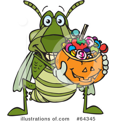 Royalty-Free (RF) Trick Or Treating Clipart Illustration by Dennis Holmes Designs - Stock Sample #64345