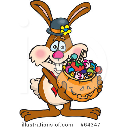 Royalty-Free (RF) Trick Or Treating Clipart Illustration by Dennis Holmes Designs - Stock Sample #64347