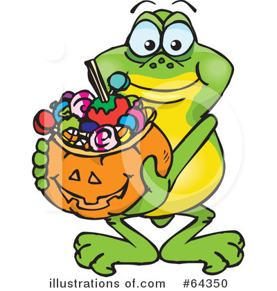 Royalty-Free (RF) Trick Or Treating Clipart Illustration by Dennis Holmes Designs - Stock Sample #64350