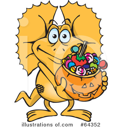 Royalty-Free (RF) Trick Or Treating Clipart Illustration by Dennis Holmes Designs - Stock Sample #64352