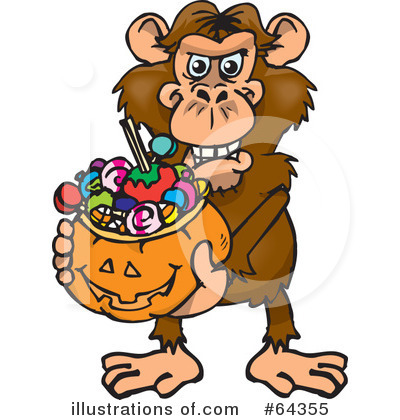 Royalty-Free (RF) Trick Or Treating Clipart Illustration by Dennis Holmes Designs - Stock Sample #64355