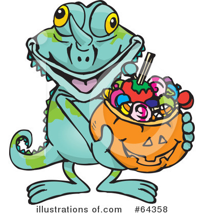 Royalty-Free (RF) Trick Or Treating Clipart Illustration by Dennis Holmes Designs - Stock Sample #64358