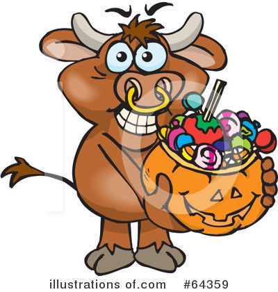 Royalty-Free (RF) Trick Or Treating Clipart Illustration by Dennis Holmes Designs - Stock Sample #64359