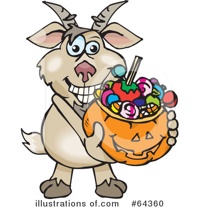 Royalty-Free (RF) Trick Or Treating Clipart Illustration by Dennis Holmes Designs - Stock Sample #64360