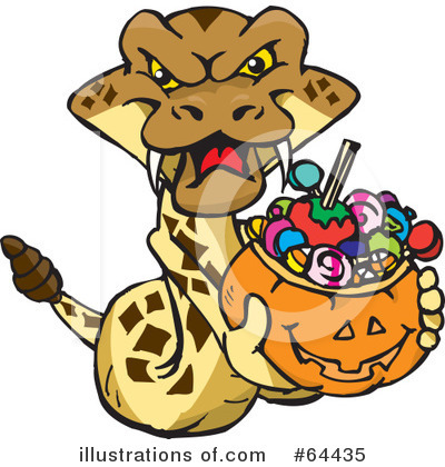 Royalty-Free (RF) Trick Or Treating Clipart Illustration by Dennis Holmes Designs - Stock Sample #64435