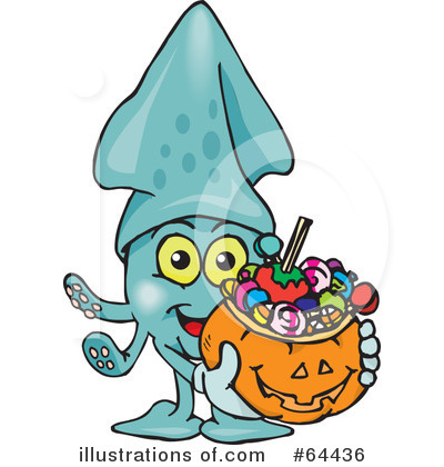 Royalty-Free (RF) Trick Or Treating Clipart Illustration by Dennis Holmes Designs - Stock Sample #64436