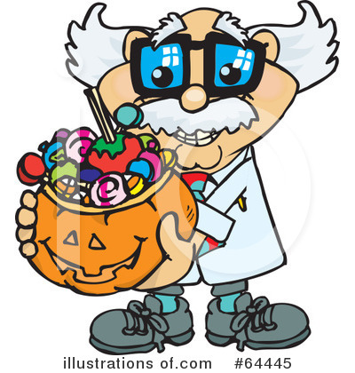 Royalty-Free (RF) Trick Or Treating Clipart Illustration by Dennis Holmes Designs - Stock Sample #64445