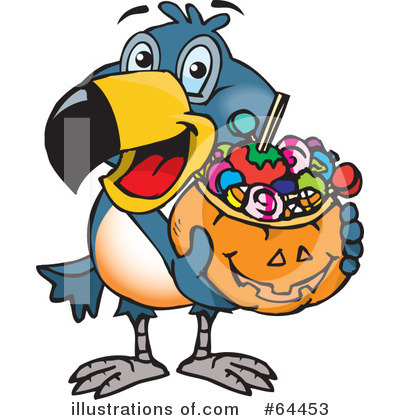 Royalty-Free (RF) Trick Or Treating Clipart Illustration by Dennis Holmes Designs - Stock Sample #64453