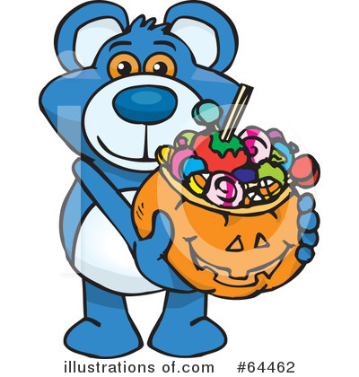 Royalty-Free (RF) Trick Or Treating Clipart Illustration by Dennis Holmes Designs - Stock Sample #64462