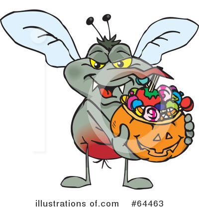 Royalty-Free (RF) Trick Or Treating Clipart Illustration by Dennis Holmes Designs - Stock Sample #64463