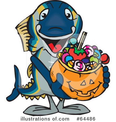 Royalty-Free (RF) Trick Or Treating Clipart Illustration by Dennis Holmes Designs - Stock Sample #64486